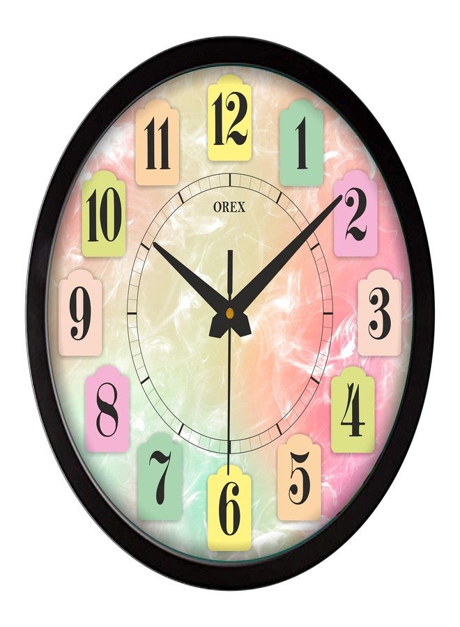 OREX Stylish Wall Clock for Home/Living Room/Bedroom/Kitchen/Office/Kids Room/Shop - Colorful - 42 - Image 1